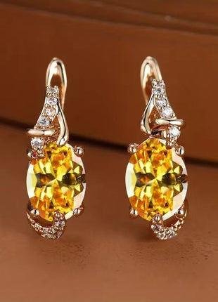 Finely Inlaid Stud Earrings