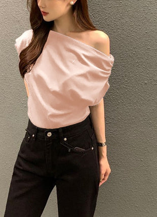 Summer Niche Irregular Shoulder Design