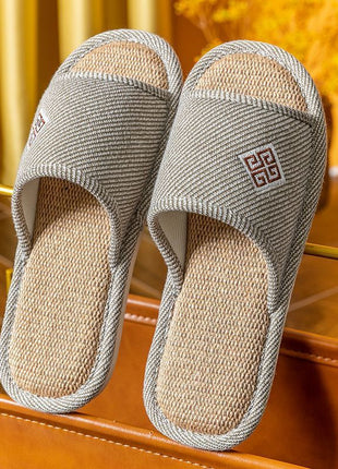 Linen Non-slip Home Slippers