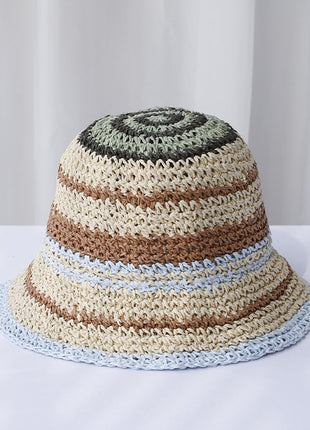 Raffia Handmade Crocheted Colourful Hat