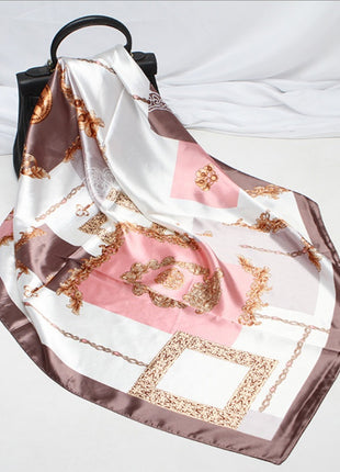Digital Printed Square Silk Scarf