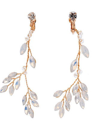 Korean Style Crystal Tassel Earrings