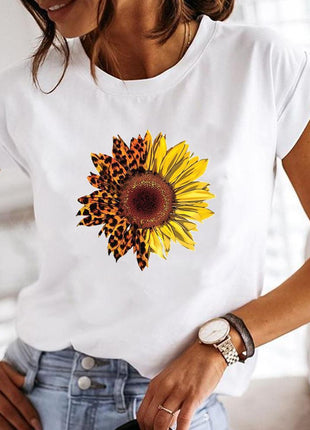 Crew Neck Casual Printed T-shirt