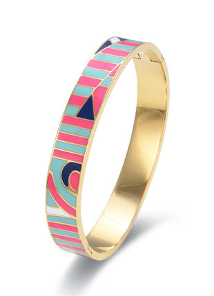 Stainless Steel and Enamel Bangles