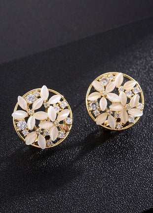 Fashionable Flowers High-end Earrings