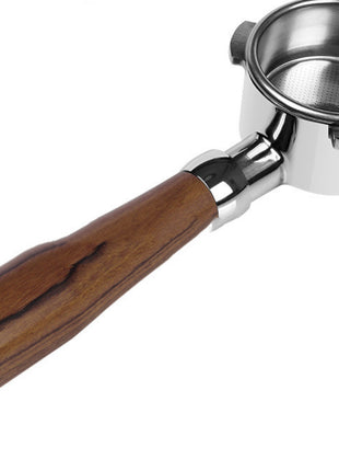 54mm Handle Walnut Coffee Handle Bottomless Stainless Steel