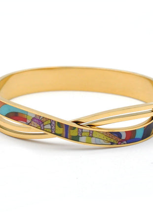 Stainless Steel and Enamel Bangles