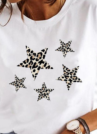Crew Neck Casual Printed T-shirt