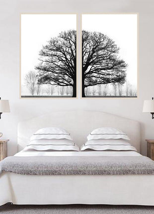 Black And White Trees - 70x100 cm