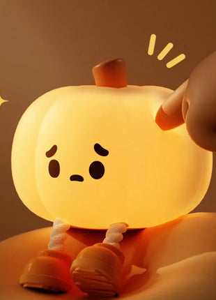 Home Decor Halloween Pumpkin Night Light Soft Silicone Lamp