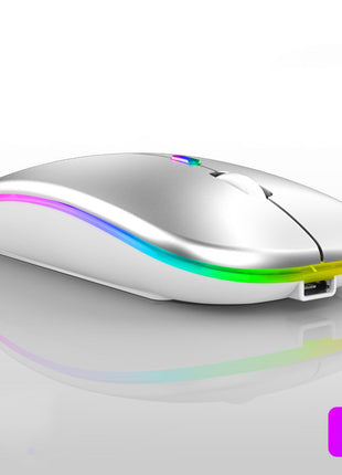 Ultra-thin Wireless Colorful Luminous Charging Mouse