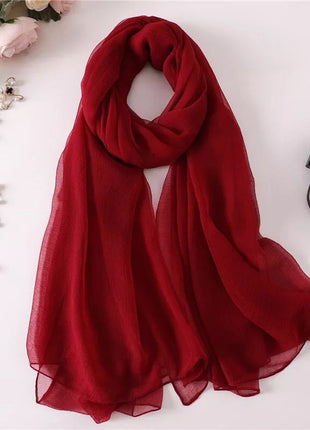 Long shawl beige scarf