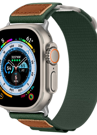 Applicable for Apple Watch Nylon Woven Leather Strap