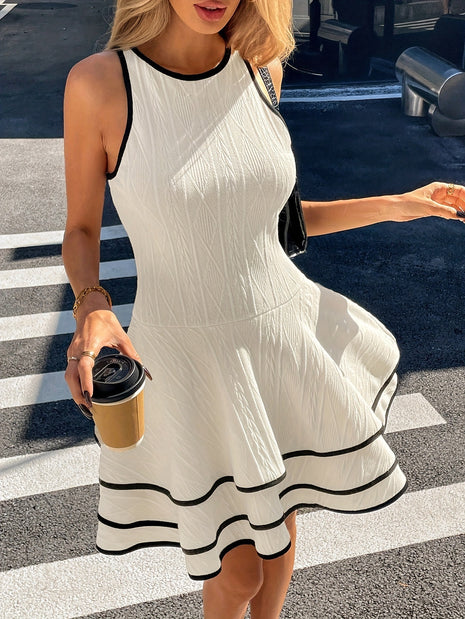 Pure Desire Stitching Sleeveless Dress