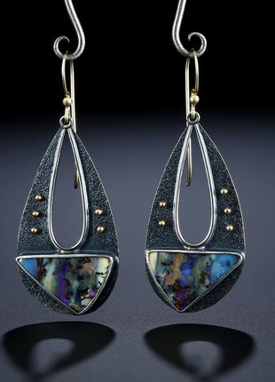 Vintage Elegant Resin Dangle Earrings
