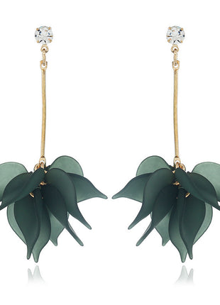 Frosted Multi-Layer Petal Soft Earrings