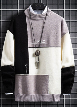 Men's Fashion Loose Fitting Knit Sweater