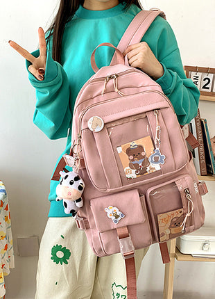 Korean Version Of Ulzzang Junior High School Students Ins Harajuku Style Backpack