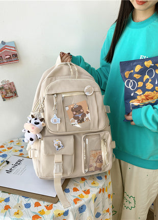 Korean Version Of Ulzzang Junior High School Students Ins Harajuku Style Backpack