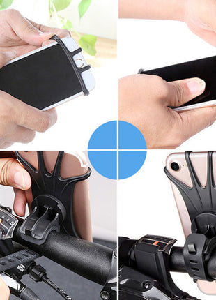 Bicycle Scooter Mobile Silicone Holder 180 Rotating