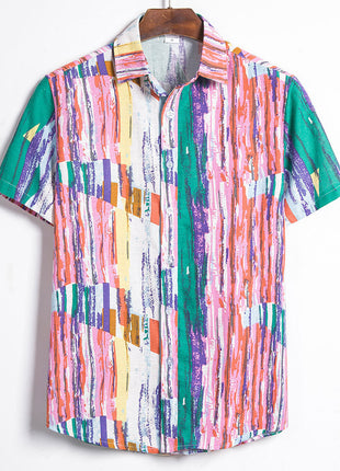 Men's Cotton Short Sleeve Shirt