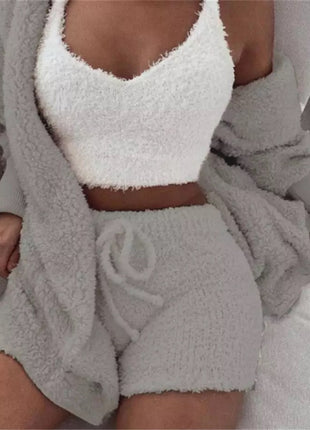 3 Pieces Soft & Warm Pyjamas Set