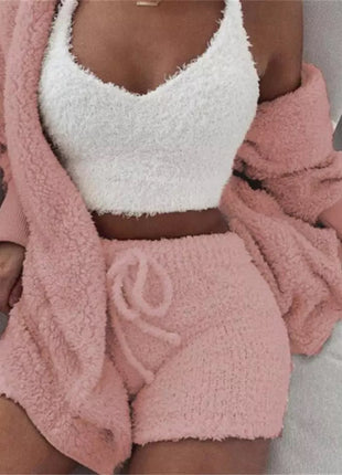 3 Pieces Soft & Warm Pyjamas Set