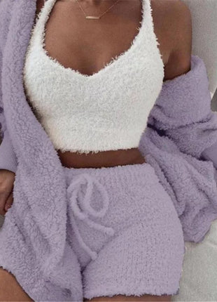 3 Pieces Soft & Warm Pyjamas Set