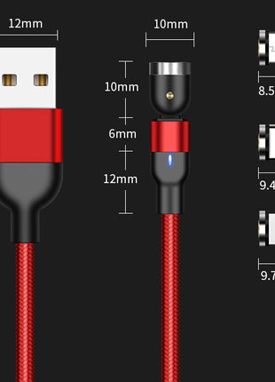 Magnetic Charging Cable Rotating 540 Degree