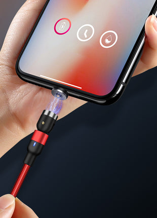 Magnetic Charging Cable Rotating 540 Degree