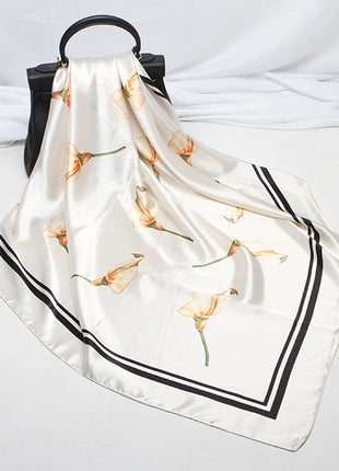 Digital Printed Square Silk Scarf
