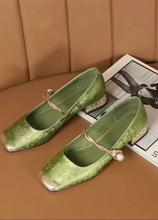 New Retro Easy Matching French Low-cut Heels