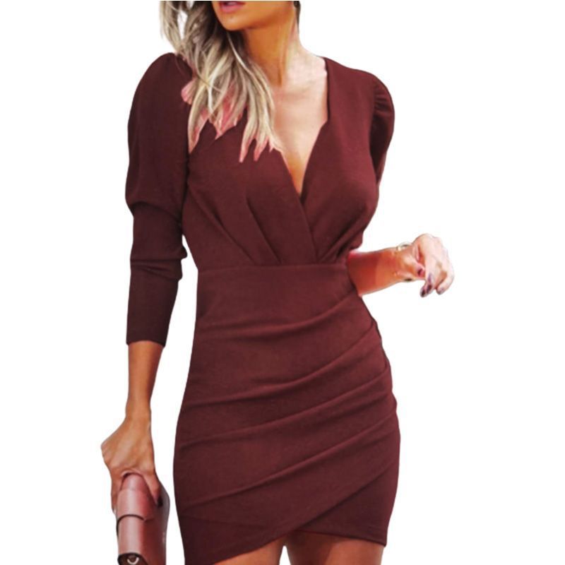 Thin Women Hedging Long Sleeve Dress