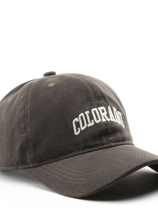 Japanese Fashionable Retro Letter Embroidery Cap