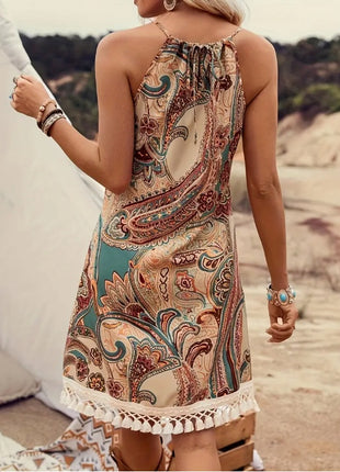 Elegant Paisley Dress