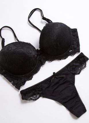 Lace Bra and Thong Set