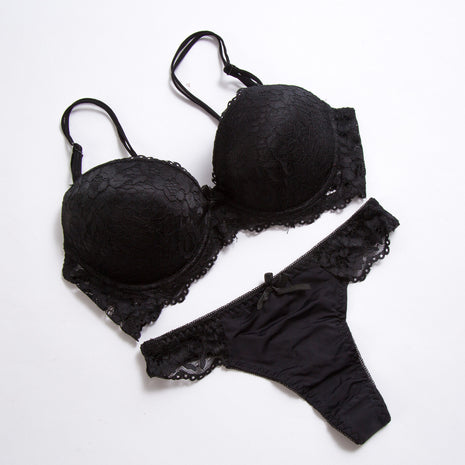 Lace Bra and Thong Set