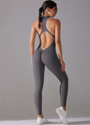 Solid Beauty-back Long Pants Yoga Fitness Running Dance Slim Bodysuit Women Sports Clothing