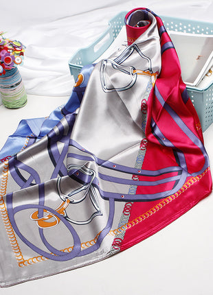 High-end Versatile Vintage Printed Workplace Scarf