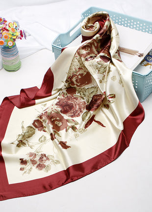 High-end Versatile Vintage Printed Workplace Scarf