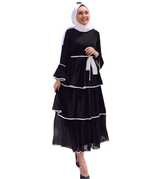 Layers Abaya with Headscarf