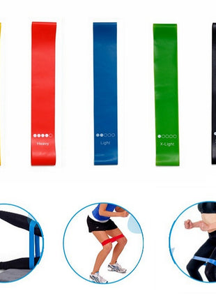 Yoga Resistance Rubber Bands Indoor Outdoor Fitness Equipment Pilates Training Workout Elastic Bands