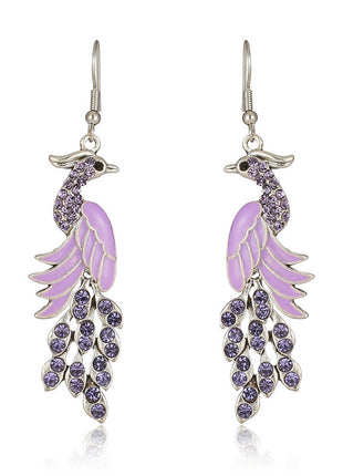 Retro Peacock Earrings