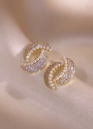 Full Jewelled Stud Earrings