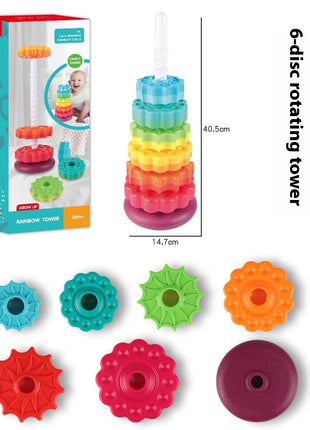 Rotating Tower Toy Baby Early Education Intellectual Development Intelligence Ferrule