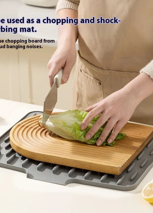 Silicone Drain Pad for Countertop – Quick Dry, Anti-Slip, and Slope Design