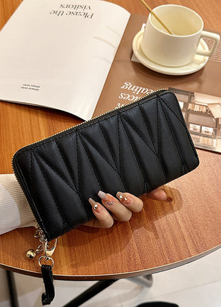 Rhombus Long Zip Purse