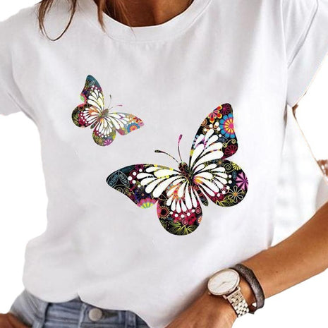 Crew Neck Casual Printed T-shirt