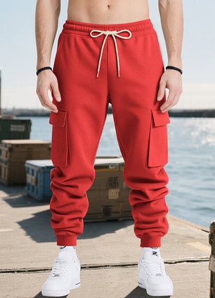 Loose Leisure Sports Men's Multi-pocket Workwear Trousers