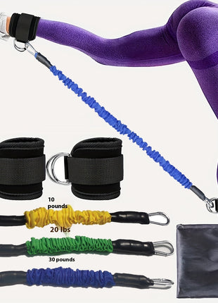 Ankle Strap Resistance Bands Hip Leg Strength Pull Rope Fitness Elastic Training Home Yoga Pilate Crossfit Workout Gym Equipment